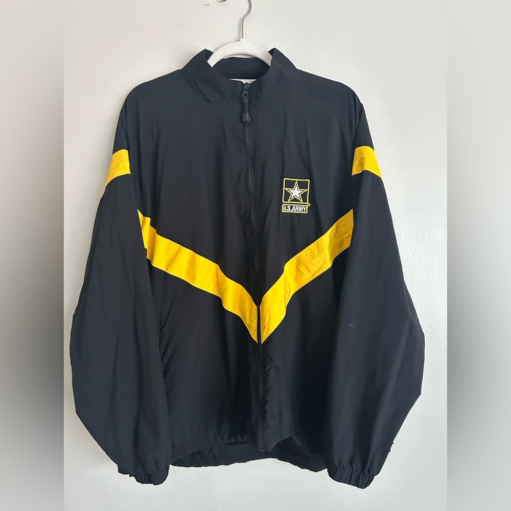 Army Windbreaker in Black MADE IN USA Sz XL